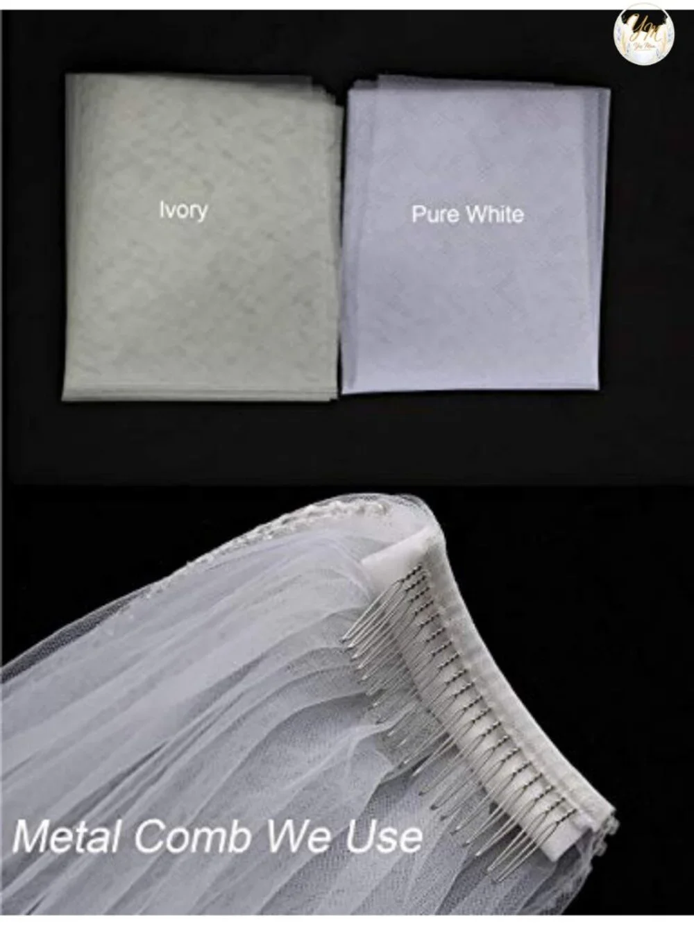 Cathedral Flower Lace Wedding Veil with Metal Comb Long Train